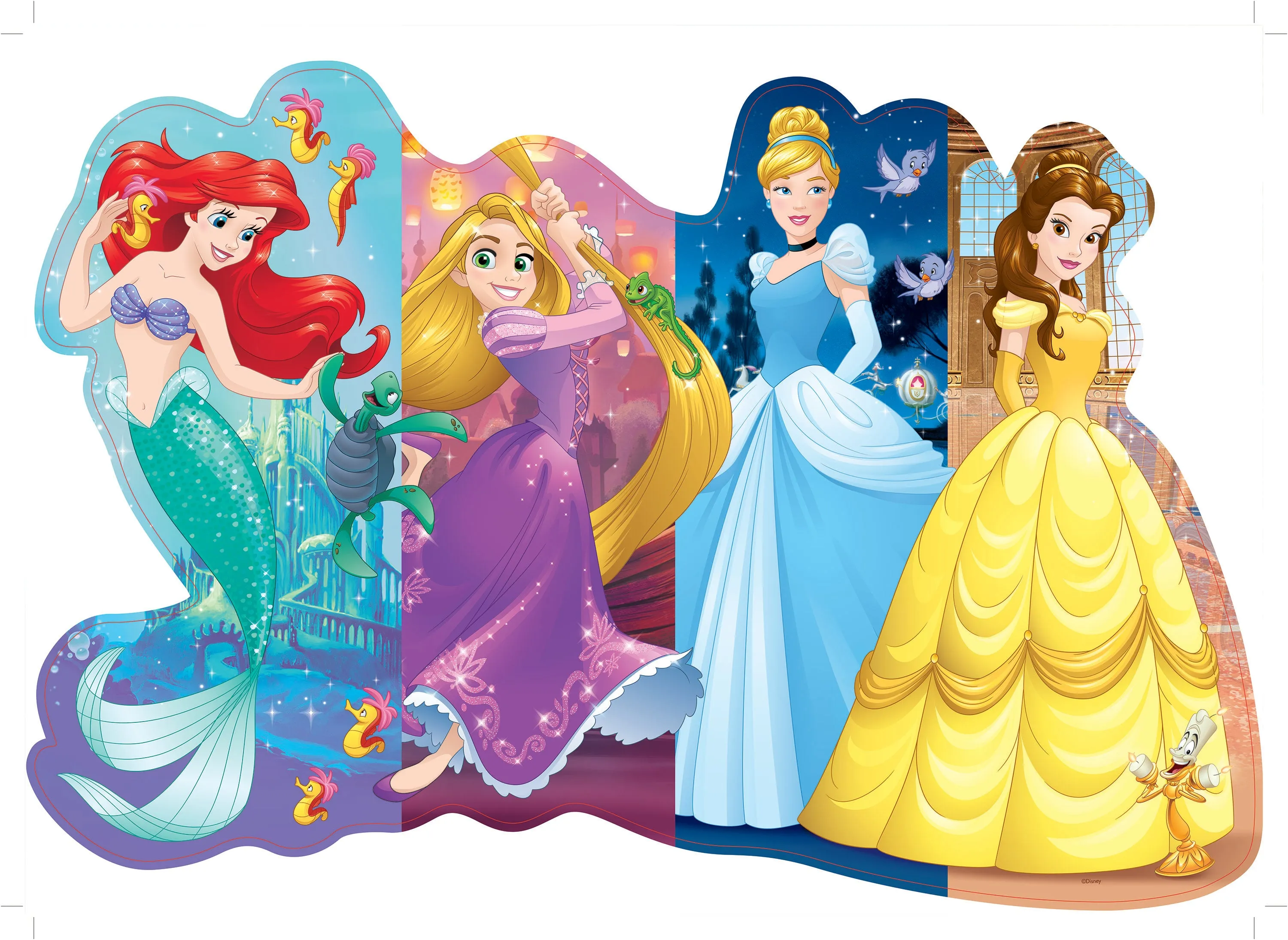 Pretty Princesses - 24pc Shaped Floor Puzzle