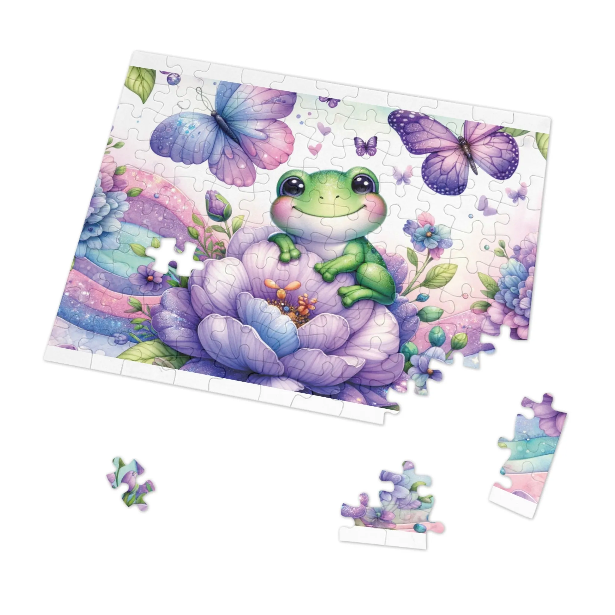 Puzzle, Frog, Personalised/Non-Personalised (30, 110, 252, 500,1000-Piece) awd-624