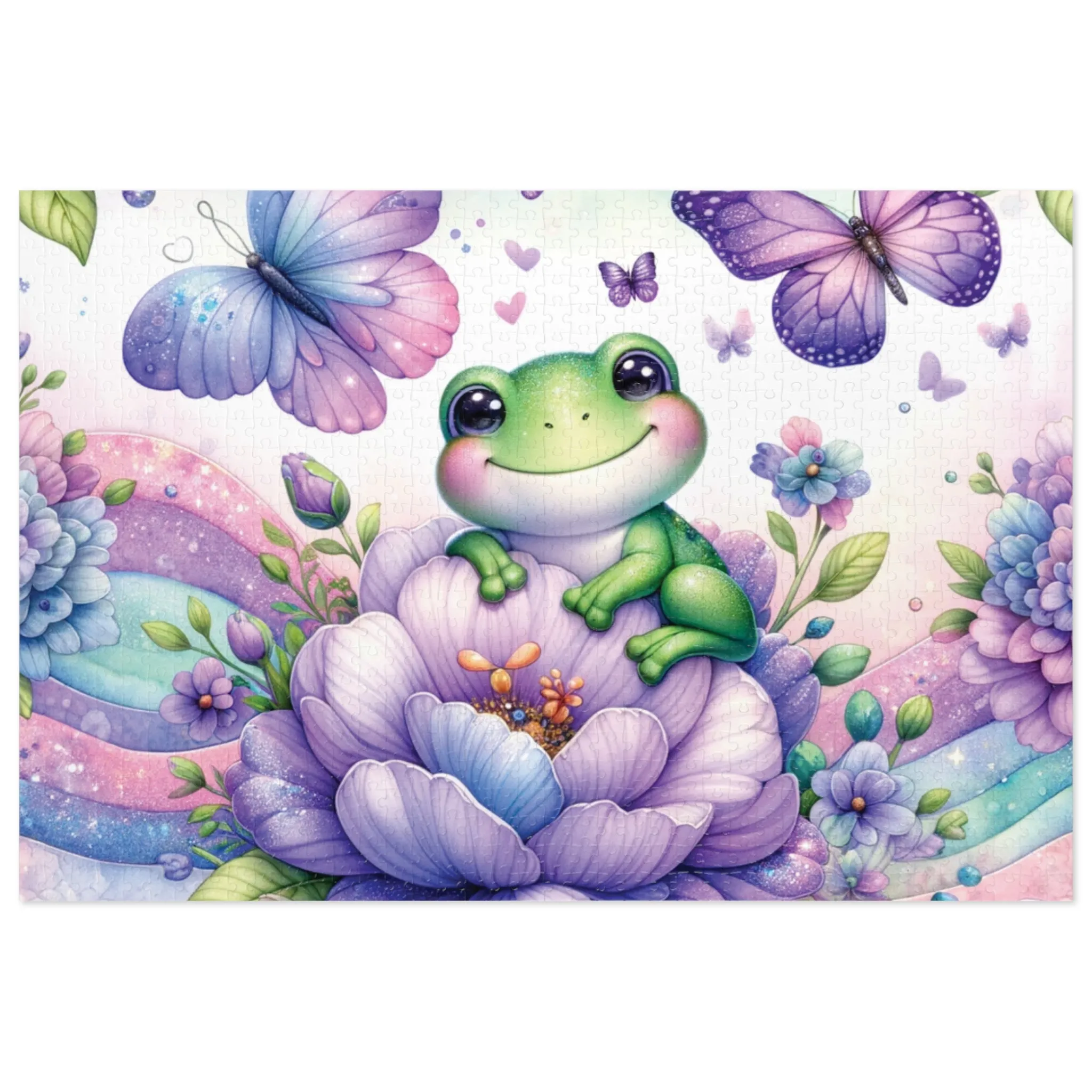 Puzzle, Frog, Personalised/Non-Personalised (30, 110, 252, 500,1000-Piece) awd-624