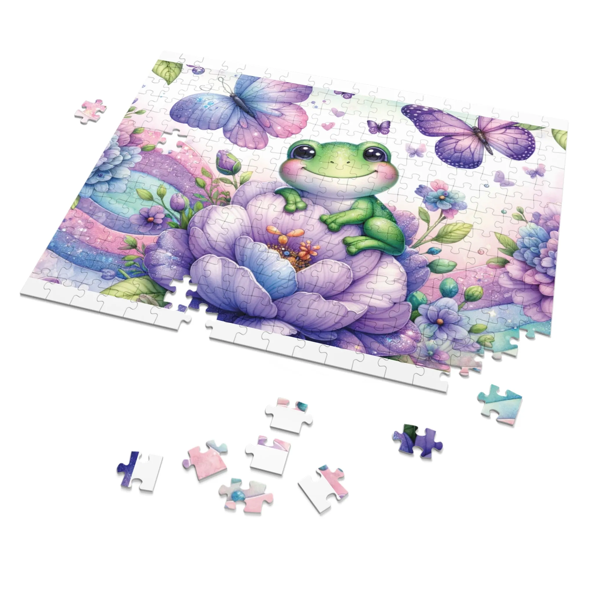 Puzzle, Frog, Personalised/Non-Personalised (30, 110, 252, 500,1000-Piece) awd-624