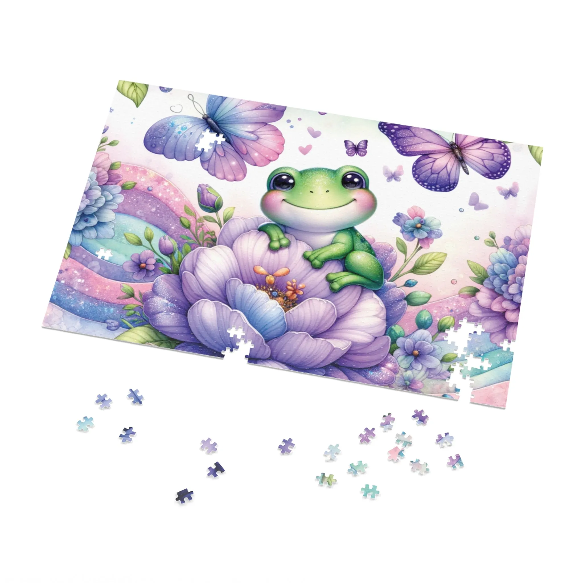 Puzzle, Frog, Personalised/Non-Personalised (30, 110, 252, 500,1000-Piece) awd-624