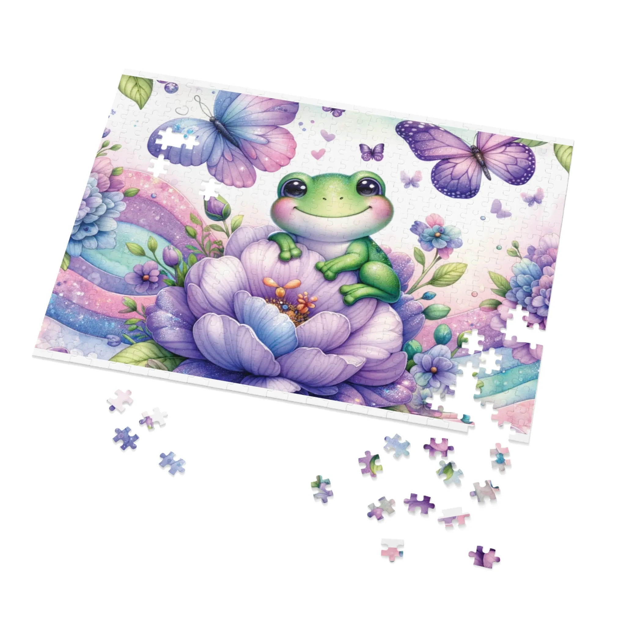 Puzzle, Frog, Personalised/Non-Personalised (30, 110, 252, 500,1000-Piece) awd-624