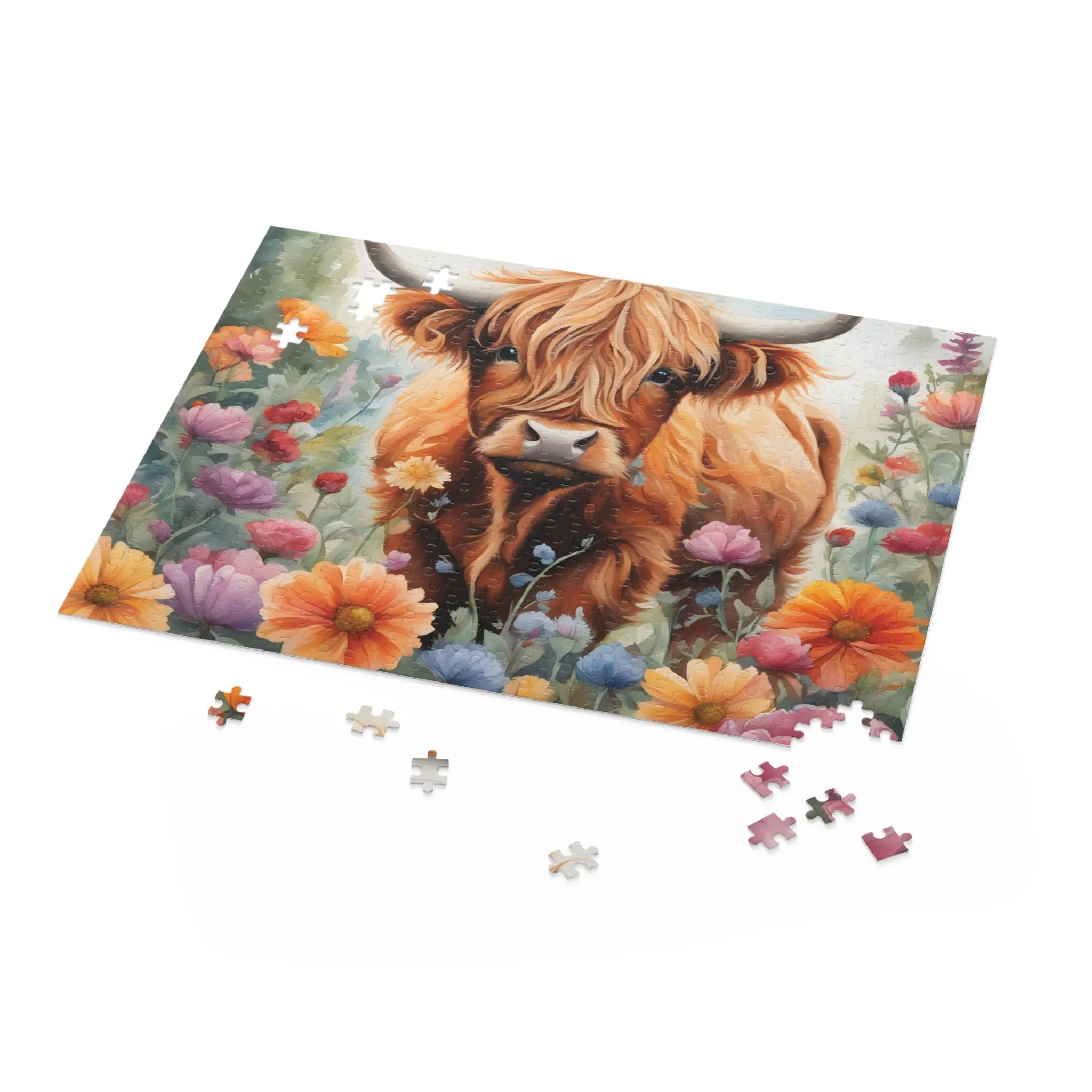 Puzzle,  Highland Cow (120, 252, 500-Piece) awd-642