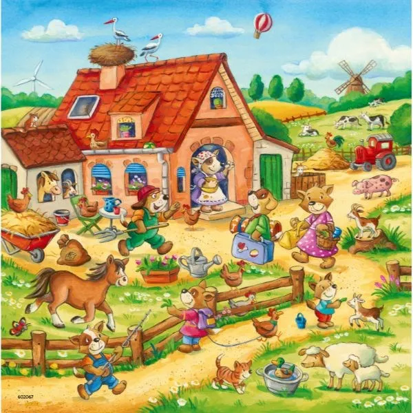 Ravensburger Animal Vacation 3x49pc