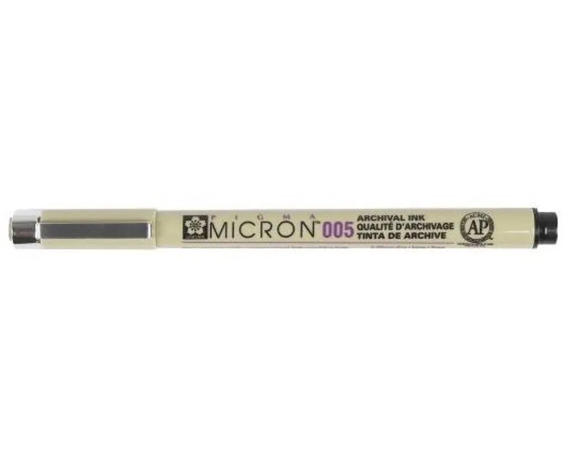 SAKURA PIGMA MICRON 005, BLACK