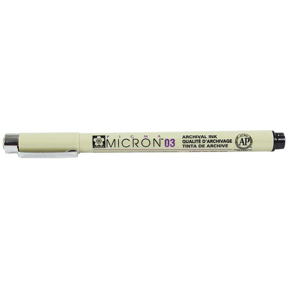 SAKURA PIGMA MICRON 03, BLACK