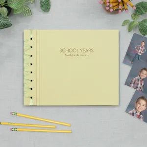 School Years Memory Album with Celery Cotton Cover