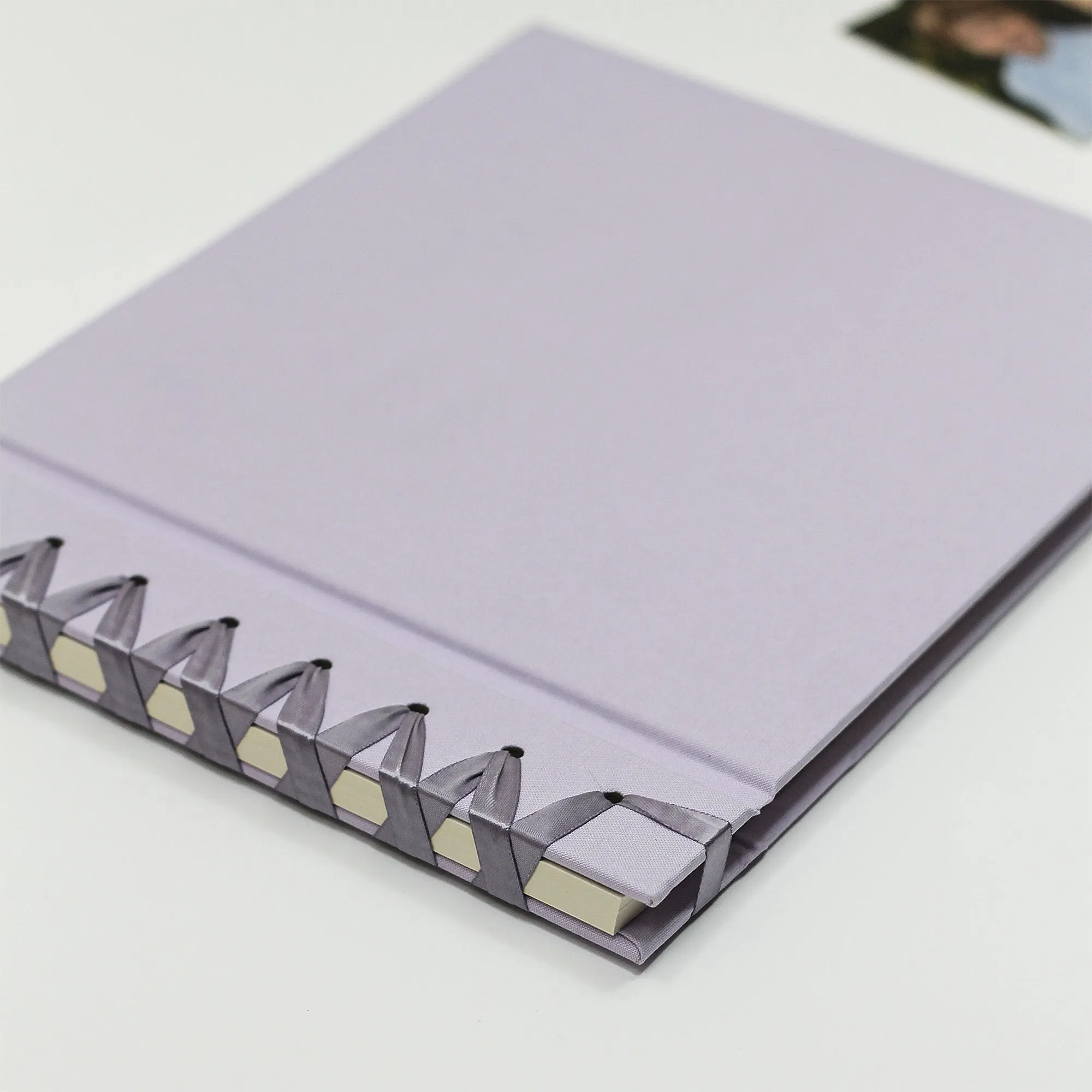 School Years Memory Album with Lavender Cotton Cover