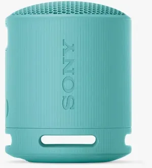 Sony SRSXB100L Waterproof Compact Bluetooth Wireless Speaker, Light Blue