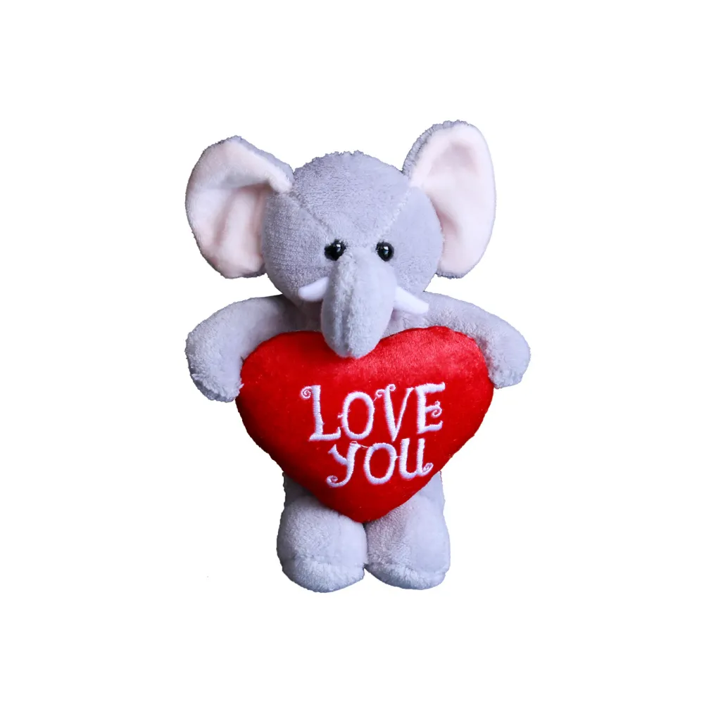 Stuffed Animal With Love you heart 8"