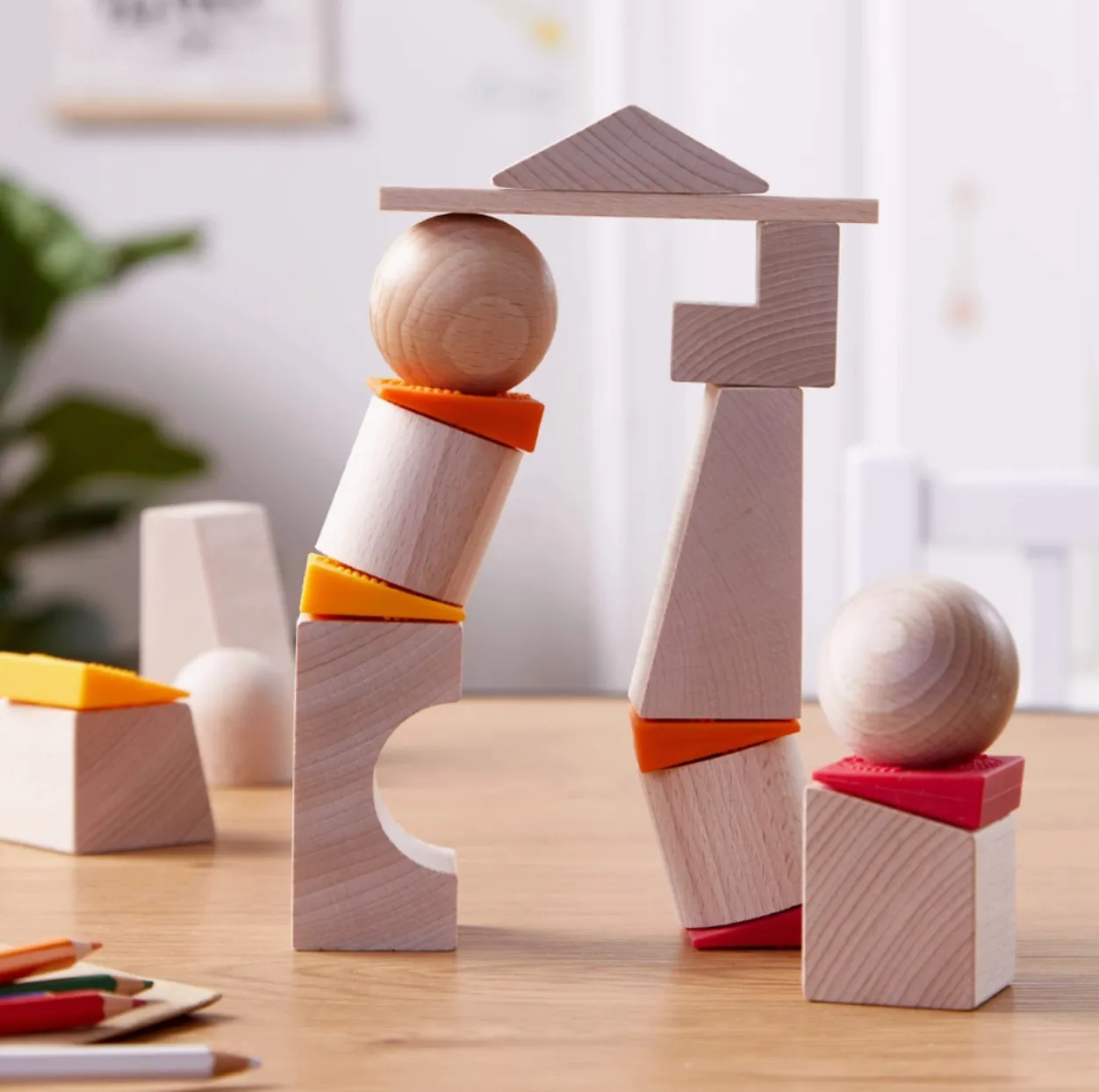 Teetering Towers Wooden Blocks