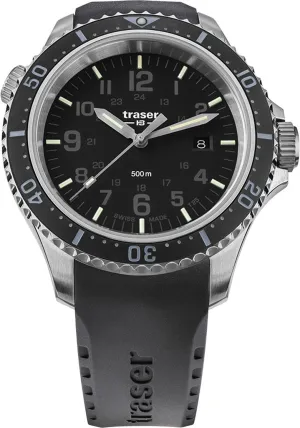 TH3 Watch P67 Diver Black Rubber