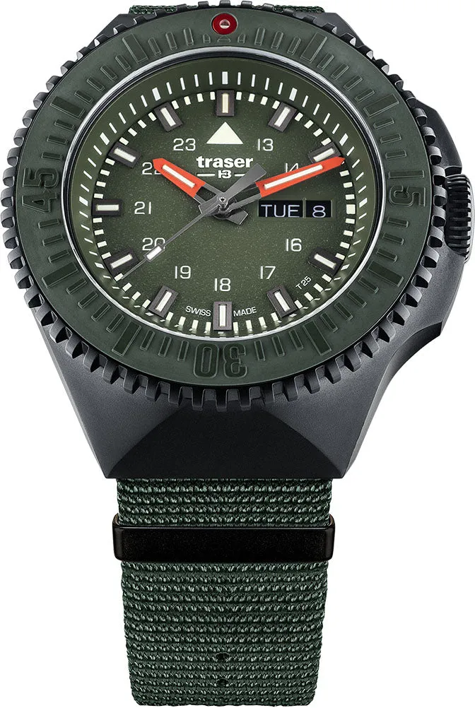 TH3 Watch P69 Black Stealth Green Nato