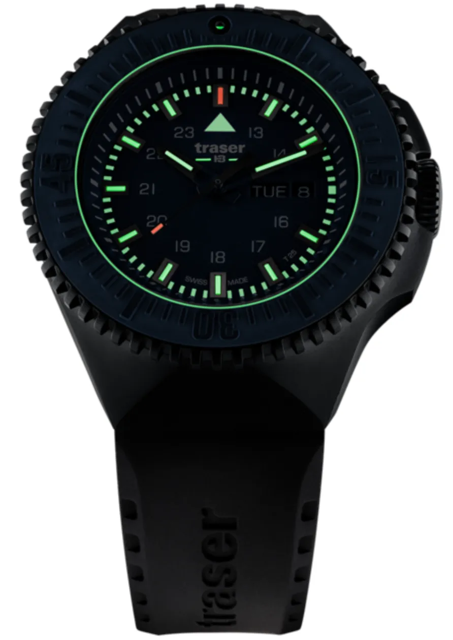 TH3 Watch P69 Black Stealth Green Nato