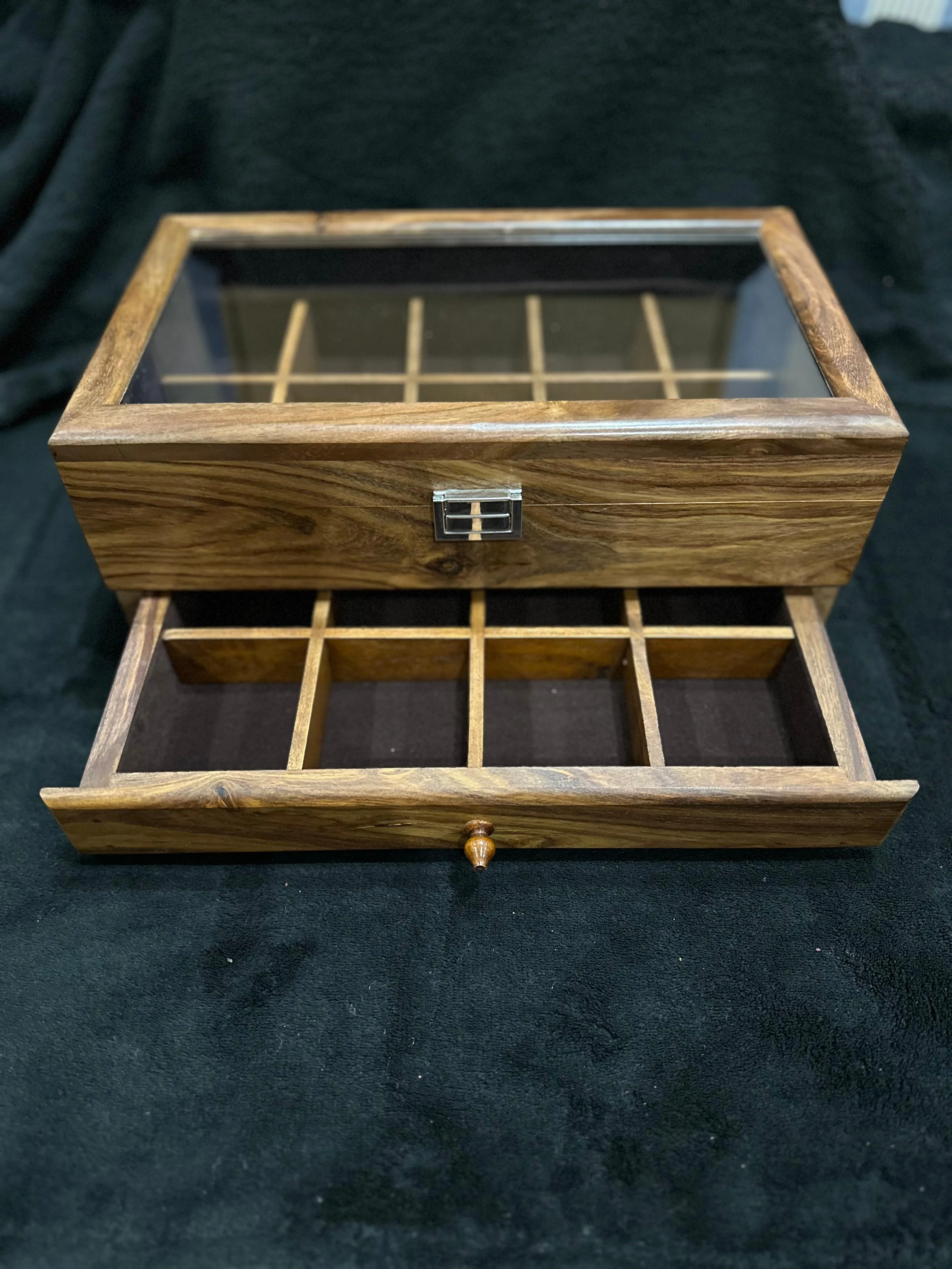 Watch   accesories Organizer Box ( 10 slots   front Drawer)