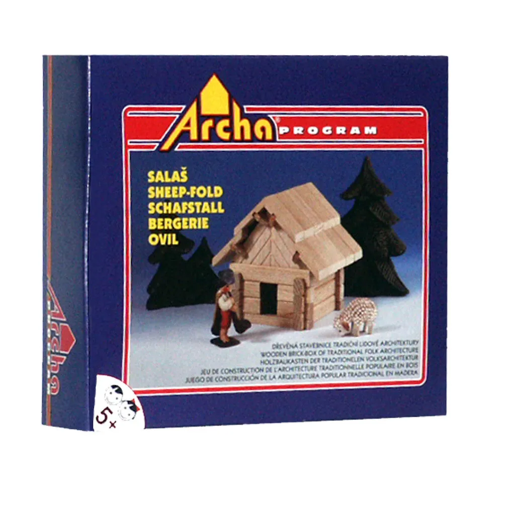 Wooden Building Puzzle - The Sheep Hut