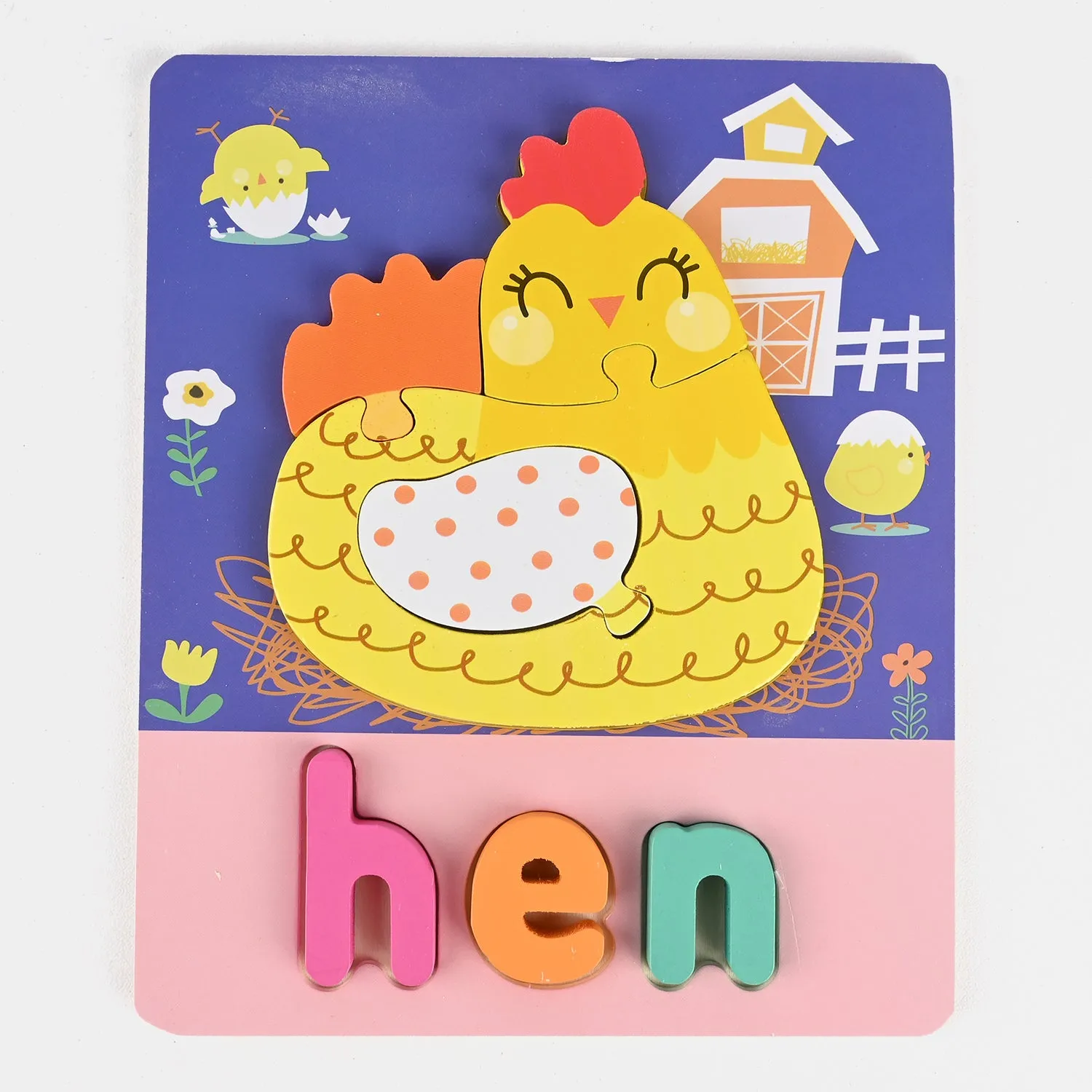 Wooden Puzzle Hen