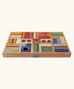 Wooden Story Rainbow Blocks - 54 Tray